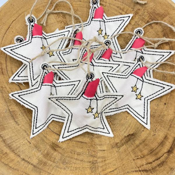 1 Wunscherfüller Stern Geschenkanhänger für Weihnachten